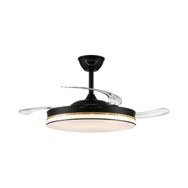 Rusztikus faszemcsés behúzható ventilátorlámpa
