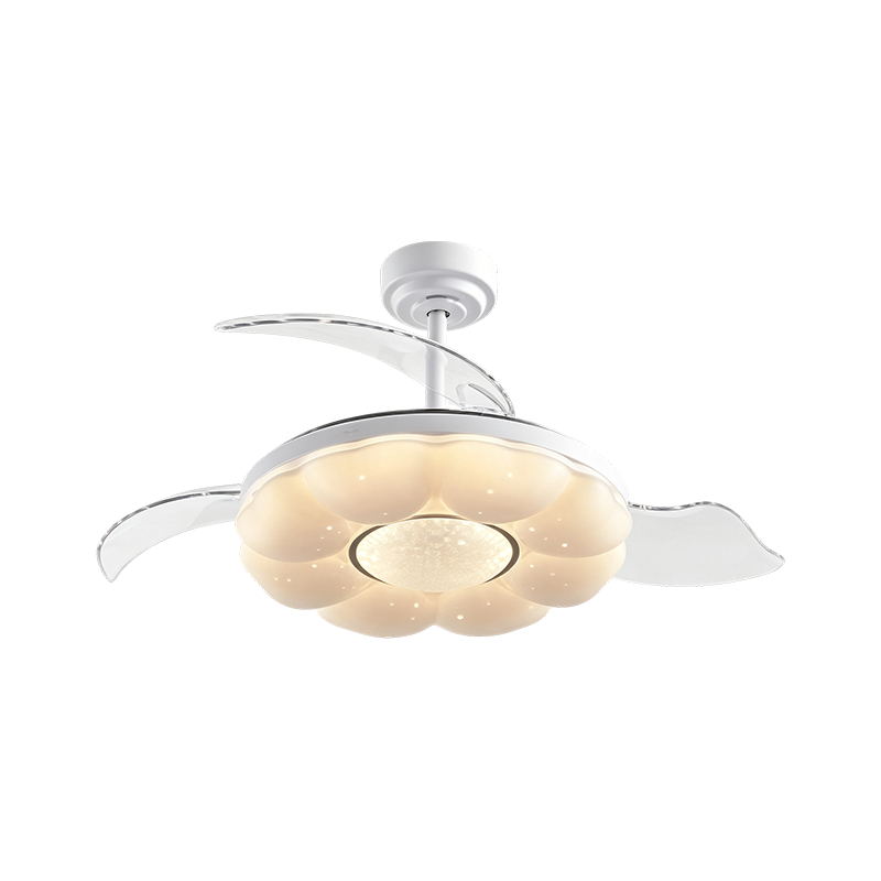 Starry Sky akril LED mennyezeti ventilátor lámpa